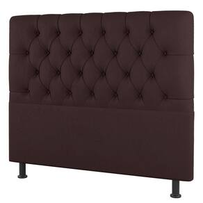 Cabeceira Cama Box Solteiro Nice 90cm Linho Marrom - Desk Design