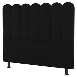 Cabeceira Cama Box Casal Lana 140cm Sintético Preto - Desk Design