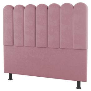 Cabeceira Cama Box Solteiro Lana 100cm Suede Rosê - Desk Design