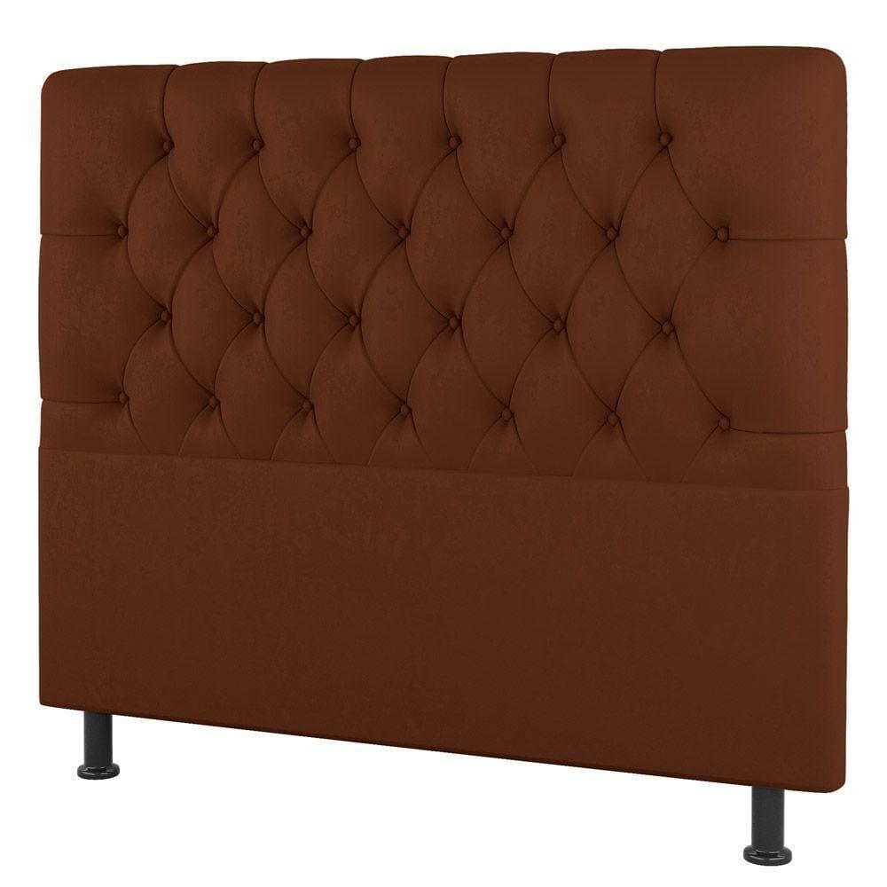 Cabeceira Cama Box Solteiro Nice 100cm Suede Terracota - Desk Design