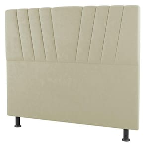 Cabeceira Cama Box Casal Dublin 140cm Sintético Bege - Desk Design
