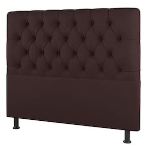 Cabeceira Cama Box Casal Nice 140cm Suede Marrom - Desk Design