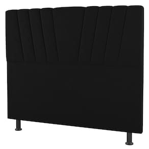 Cabeceira Cama Box Casal King Size Dublin 195cm Sintético Preto - Desk Design