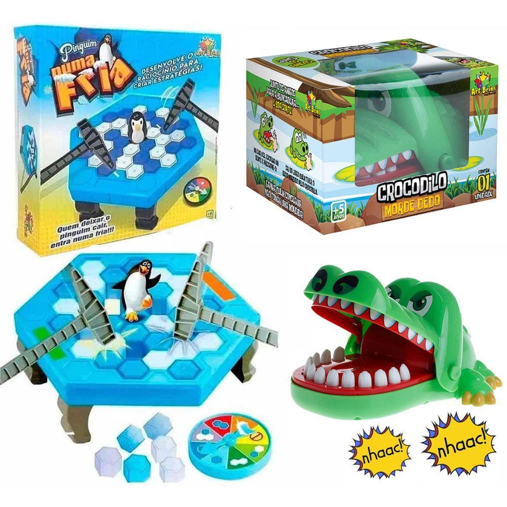 Mini Jacaré Brinquedo Crocodilo Jogo Dentista Morde Dedo