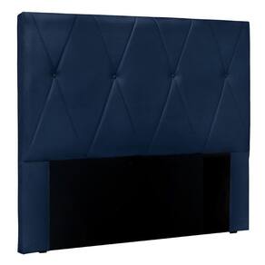 Cabeceira Casal 1,40m ávila Suede - Pallazio Cor Azul Marinho