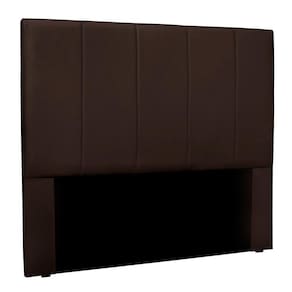 Cabeceira Casal 1,40m Sevilha Suede Marrom - Pallazio