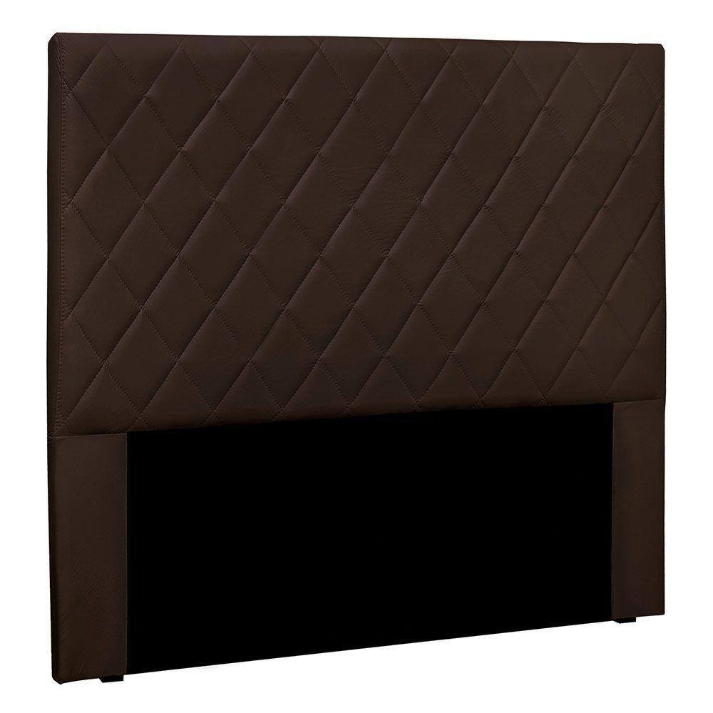 Cabeceira Queen 1,60m Córdoba Suede Marrom - Pallazio