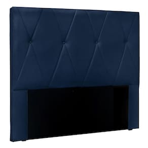 Cabeceira Queen 1,60m ávila Suede Azul Marinho - Pallazio
