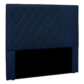 Cabeceira King 1,95m Córdoba Suede - Pallazio Cor Azul Marinho