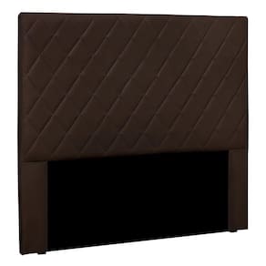 Cabeceira King 1,95m Córdoba Suede - Pallazio Cor Marrom