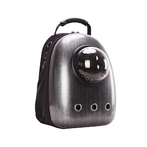 Mochila Sabrina Pet Panorâmica Prizi Preta 43x22x30cm