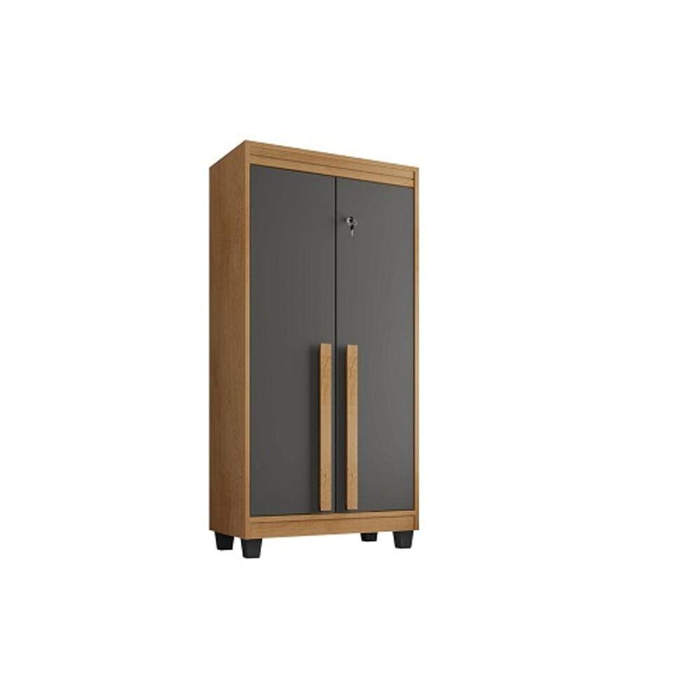 Armário Multiuso Paris Cinamomo/Grafite – RV Móveis