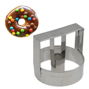 Aro Cortador De Donuts / Rosquinha / Massas C/ Alça em inox