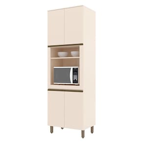 Armário Paneleiro Torre Quente 1 Forno Connect Off White - Henn