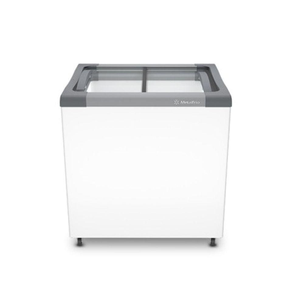 Freezer Horizontal 185 litros tampa de vidro Metalfrio NF20SB 127V