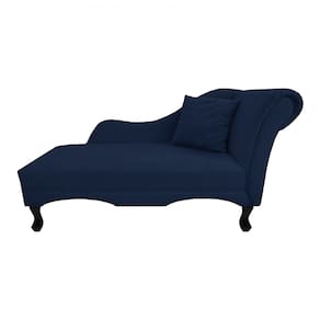 Recamier Divã Sofá Olivia Psicologia Consultório Suede Azul Marinho - LM DECOR