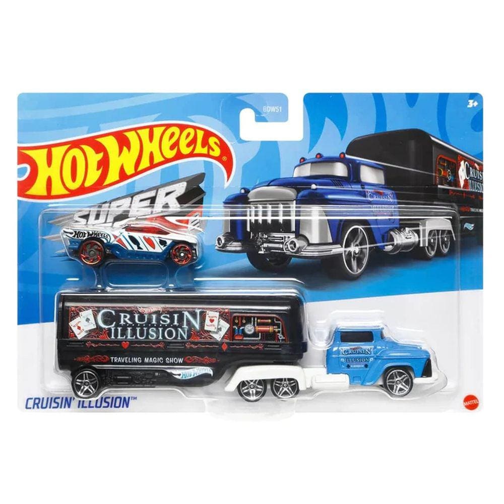 Hot Wheels Caminhão Transporte Super Rigs - Mattel BDW51