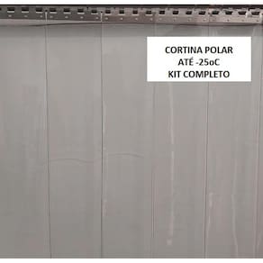 Cortina de PVC Industrial para Câmara Fria Amb. Refrigerados  1,00x2,10m