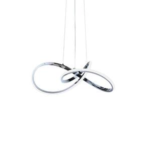 Lustre Pendente Taschibra Tóquio Led Bivolt Cromado