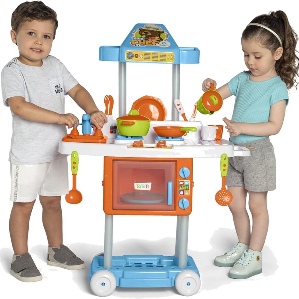 Cozinha de Brinquedo Faz de Conta Calesita Tateti Riva Mr Chef
