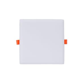 Painel De Led Blumenau Frameless Quadrado Sobrepor/Embutir 17W Bivolt 3000K Luz Amarela