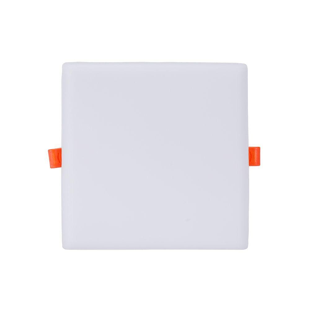 Painel De Led Blumenau Frameless Quadrado Sobrepor/Embutir 24W Bivolt 3000K Luz Amarela