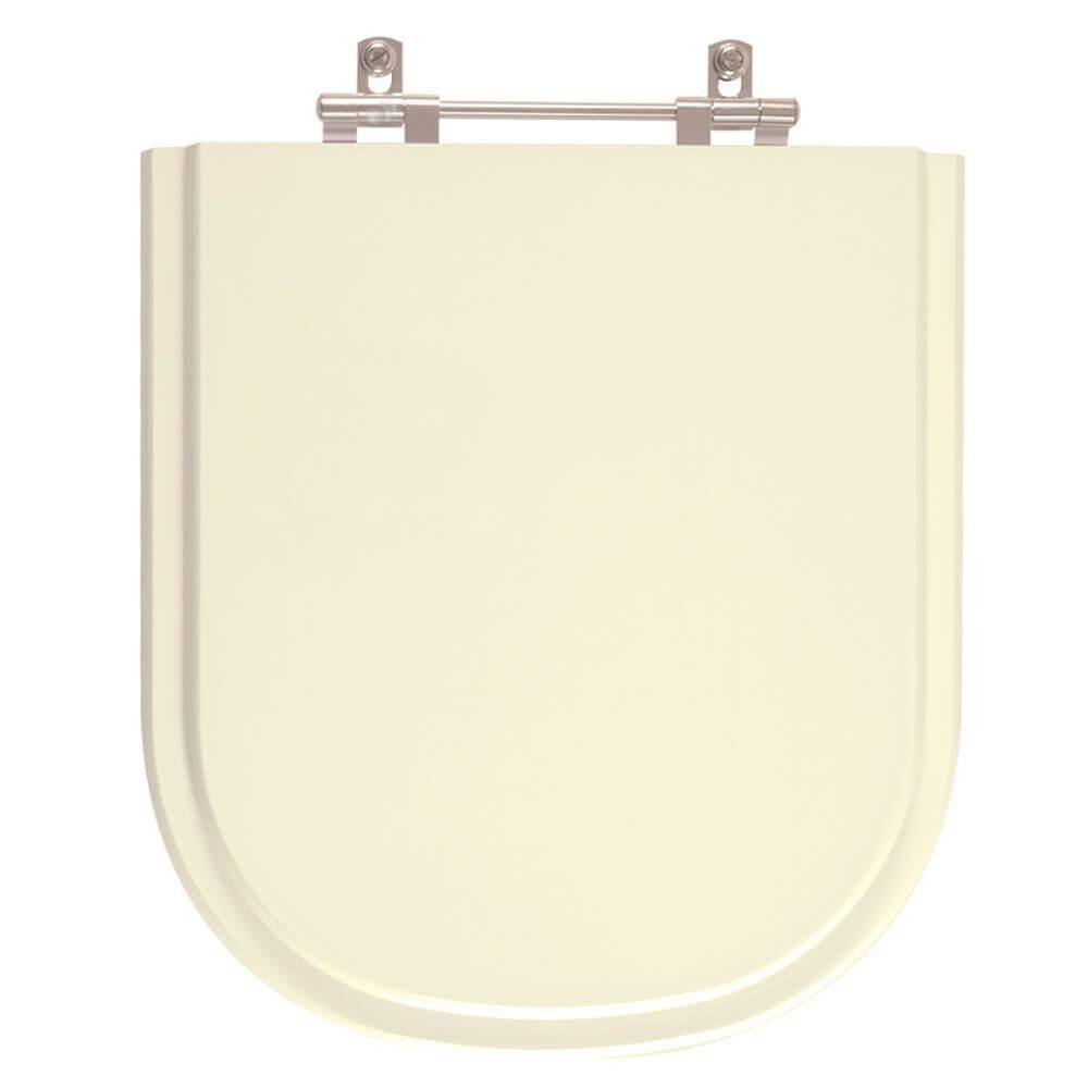 Assento Sanitário Poliéster Flox Marfim Para Vaso Fiori