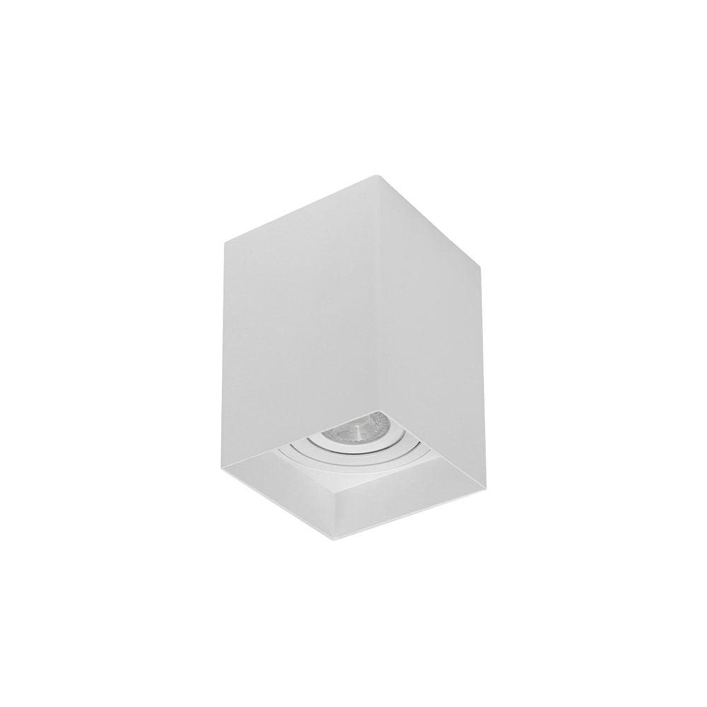 Spot De Sobrepor Taschibra Look Par 20 E27 Quadrado Bivolt Branco