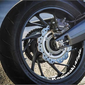 4 Adesivo Premium Kawasaki Ninja Cor Prata