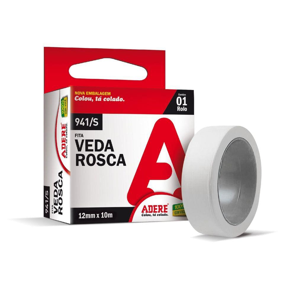 Fita Veda Rosca Adere 12mm X 10m