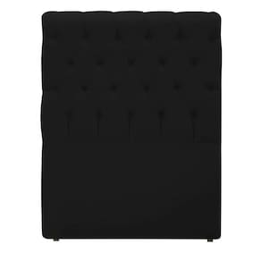 Cabeceira EBox Paris Solteiro 90cm Em Suede Preto