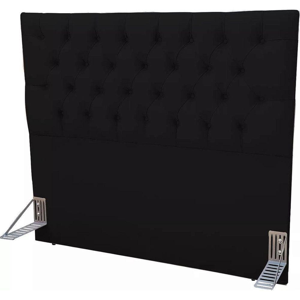 Cabeceira EBox Paris Queen 1,60m Em Suede Preto