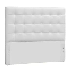 Cabeceira EBox Clean King 1,95m Em Corino Branco