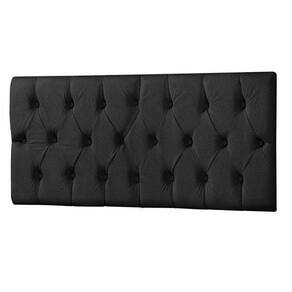 Cabeceira EBox Paris King 1,95m Painel Em Suede Preto