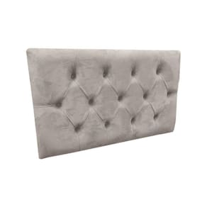Cabeceira EBox Paris Solteiro 90cm Painel Em Corino Bege