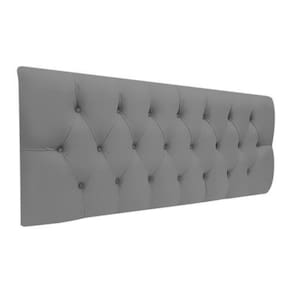 Cabeceira EBox Paris Casal 1,40m Painel Em Corino Cinza