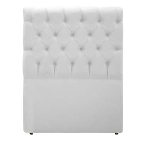 Cabeceira EBox Paris Solteiro 90cm Em Material Sintético Branco