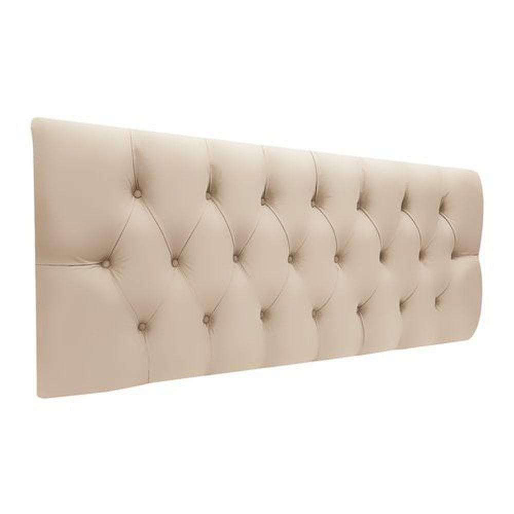 Cabeceira EBox Paris Queen 1,60m Painel Em Material Sintético Bege
