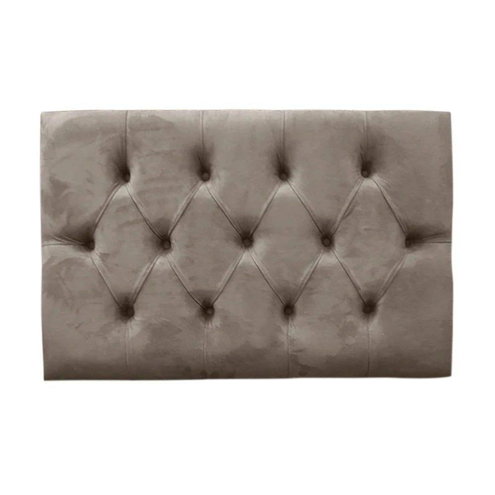 Cabeceira EBox Paris Solteiro 90cm Painel Em Suede Bege