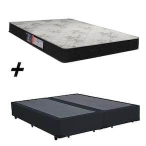 Cama Box Bipartido Casal + Colchão Portobel Viena D23 54x138x188