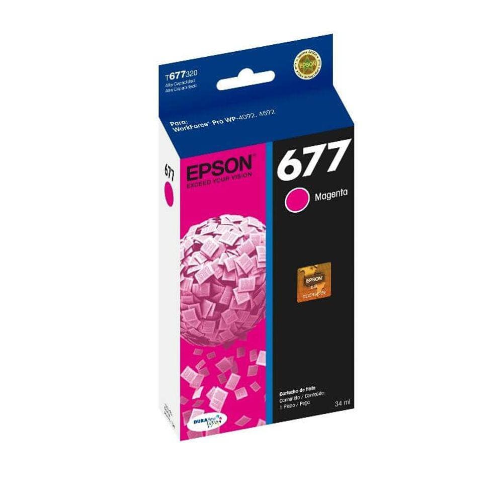 Cartucho Epson 677 T677320 Magenta WP 4092 / 4592