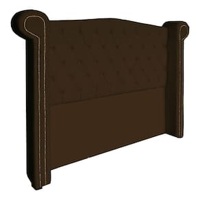 Cabeceira Estofada Sienna Para Cama Box Casal 140 Cm Corano Marrom - LM DECOR