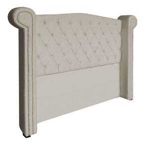 Cabeceira Estofada Sienna Para Cama Box Solteiro 90 Cm Suede Bege - LM DECOR