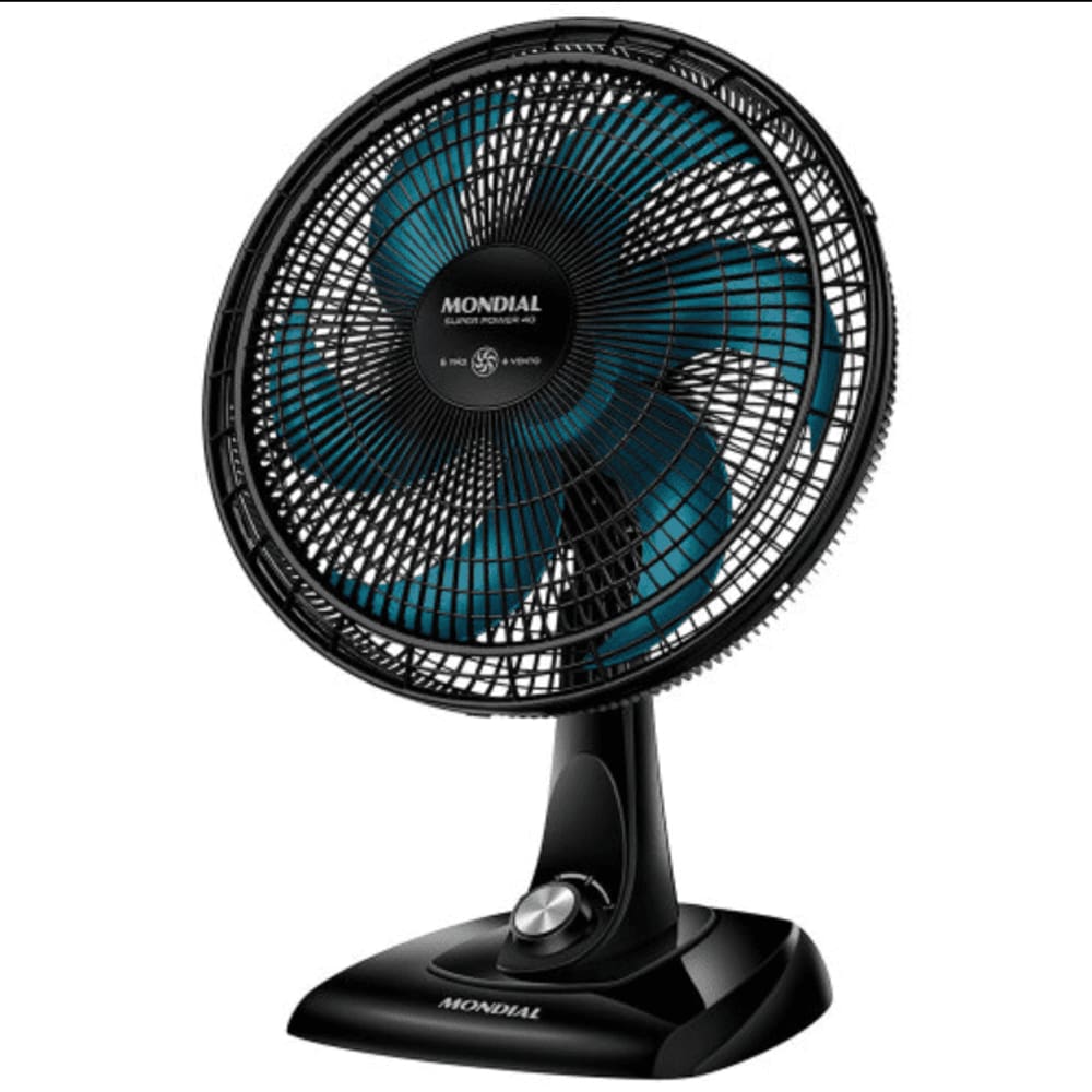 Vent 40CM Mondial Super Power VSP-40-AP - 4412-02 PRETO/AZUL 220 VOLTS