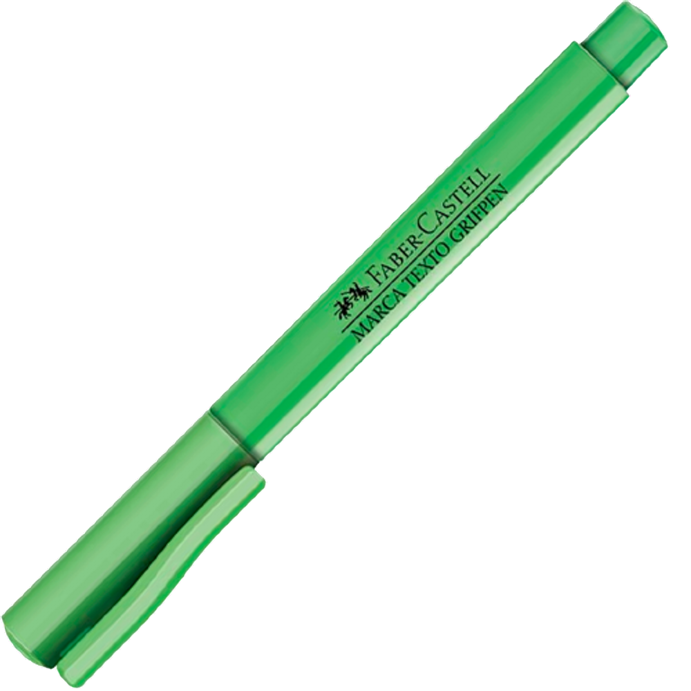 Caneta Marca Texto Marcador Grifpen Verde Faber-Castell