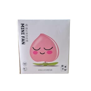 Mini Ventilador Portátil Com Espelho Led Usb
