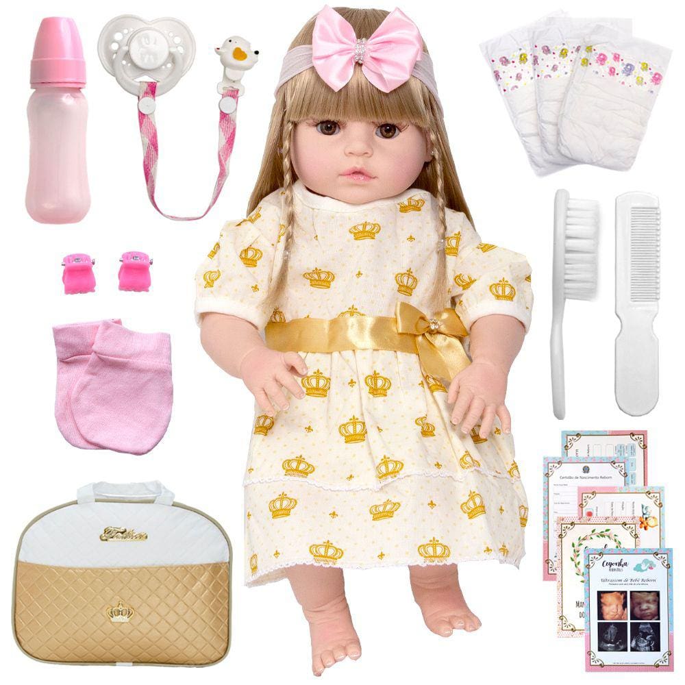 Bebe Reborn Lbc Boneca Silicone Menina Realista Victoria