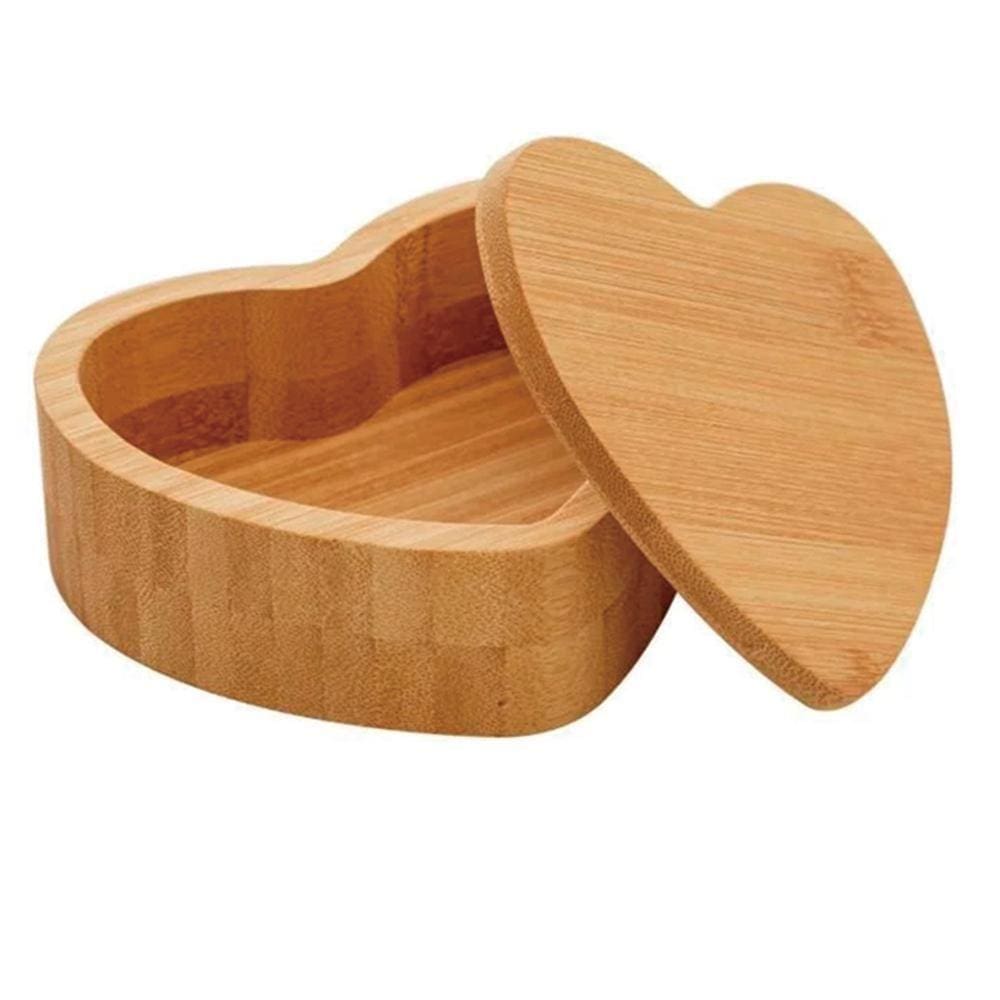 Saleiro Coração Bambu 12Cm Class Home