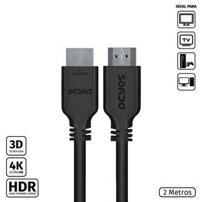 Cabo Hdmi 2.0 4K 30Awg Puro Cobre 2 Metros - Phm20-2