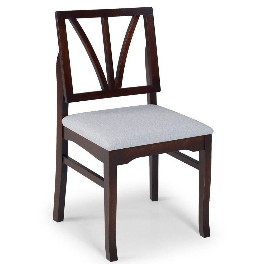 Cadeira Estofda Yady Acabamento Tabaco